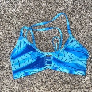 Blue Jolyn Tomcat Bikini Top